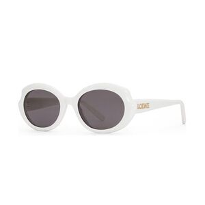 NWT Loewe Lw40147F - White Oval Sunglasses
